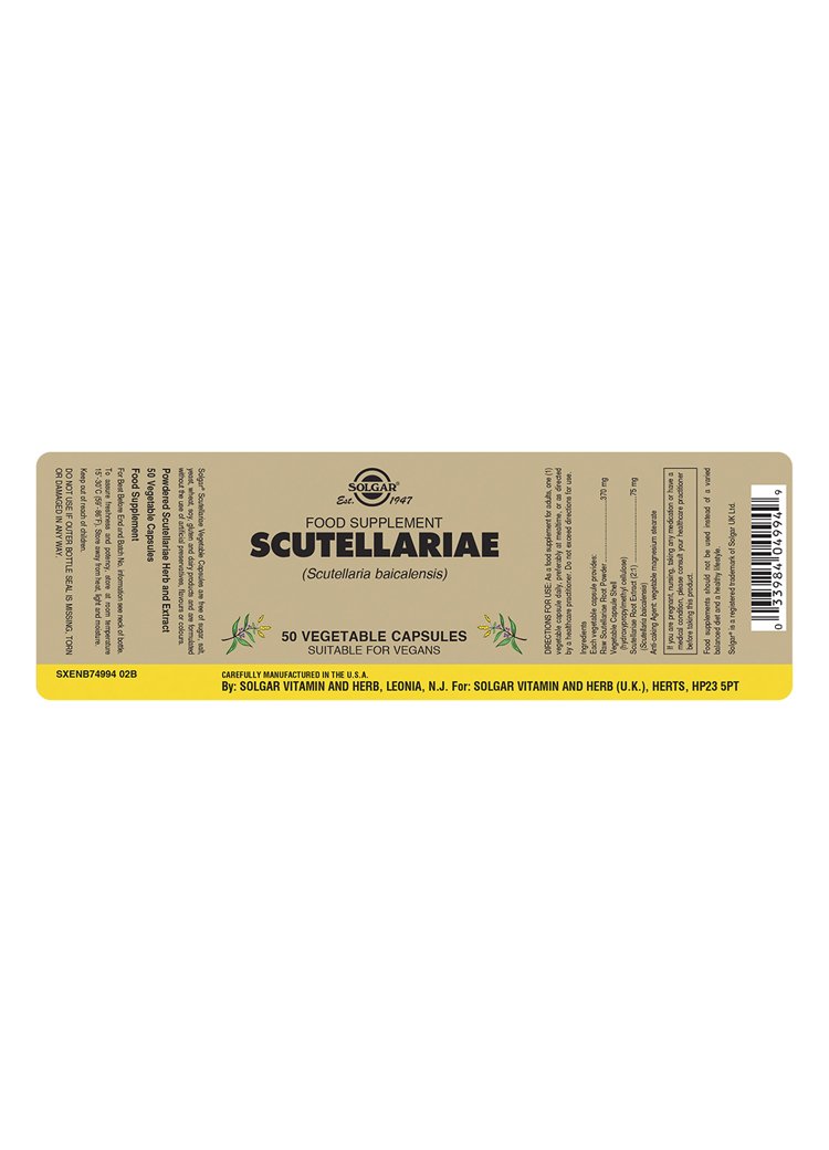 Solgar Scutellariae Vegetable Capsules