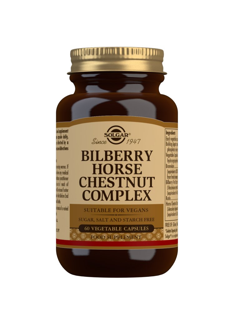 Solgar Bilberry Horse Chestnut Complex Vegetable Capsules