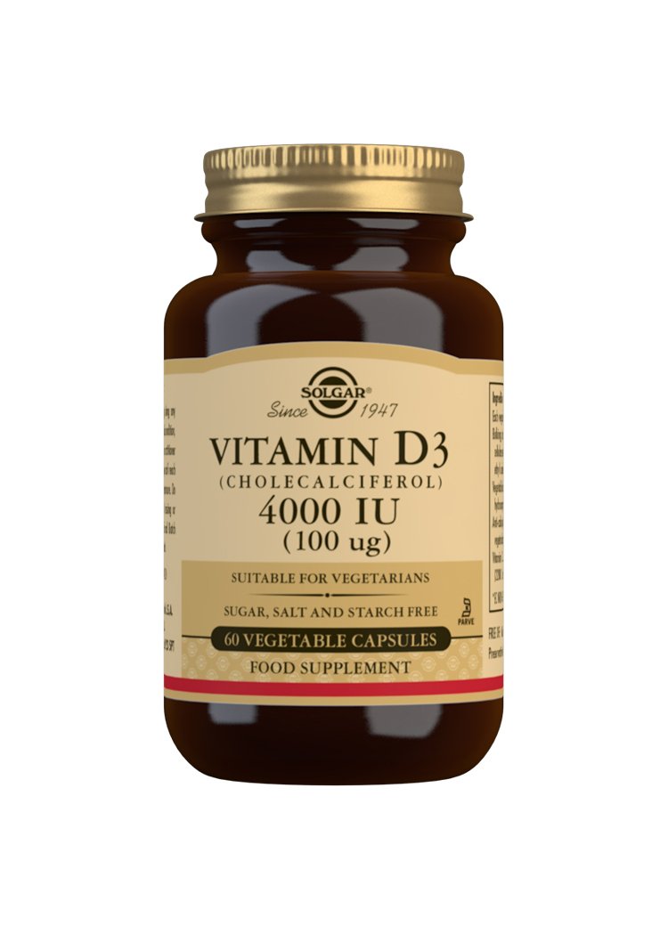 Solgar Vitamin D3 4000 IU (100 «µg) Vegetable Capsules