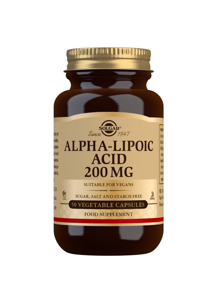 Solgar Alpha Lipoic Acid 200 mg Vegetable Capsules