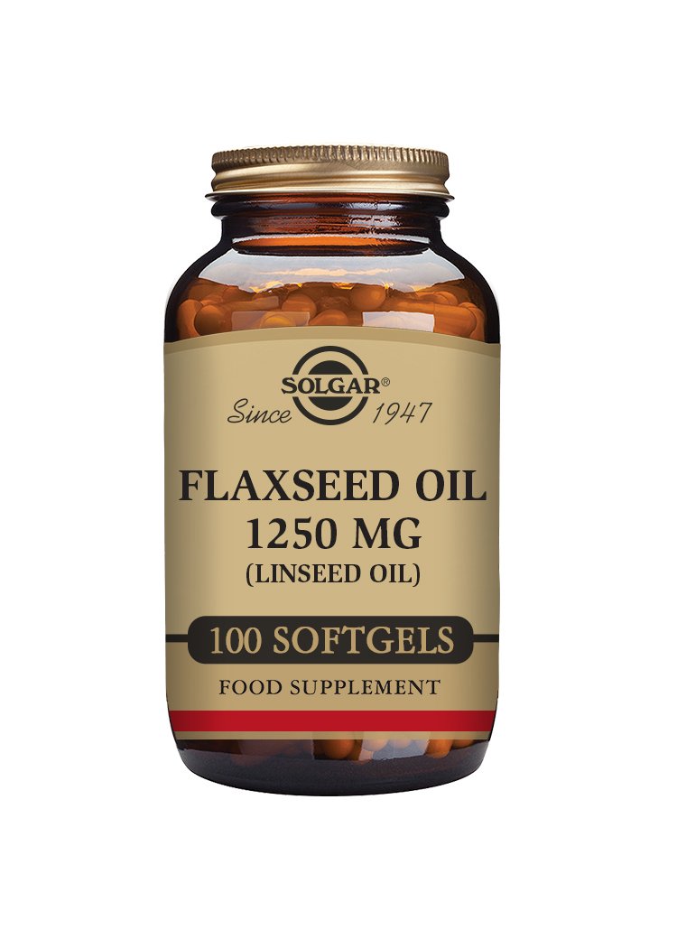 Solgar Cold Pressed Flaxseed Oil 1250 mg Softgels