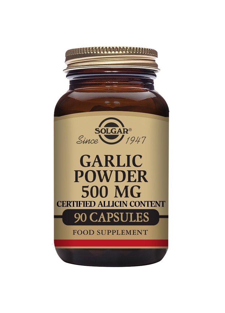 Solgar Garlic Powder 500 mg Vegetable Capsules