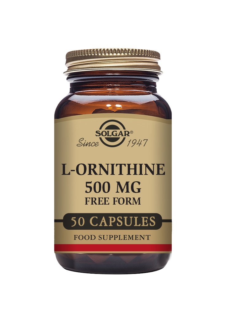 Solgar L-Ornithine 500 mg Vegetable Capsules