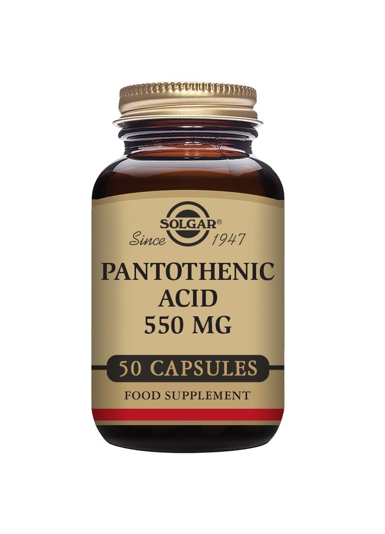 Solgar Pantothenic Acid 550 mg Vegetable Capsules