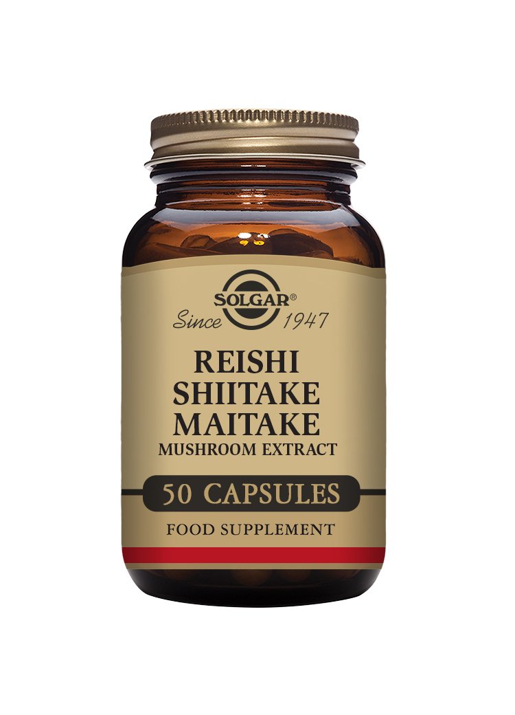 Solgar Reishi Shiitake Maitake Mushroom Extract Vegetable Capsules