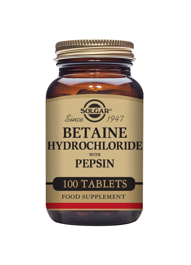 Solgar Betaine Hydrochloride with Pepsin Tablets