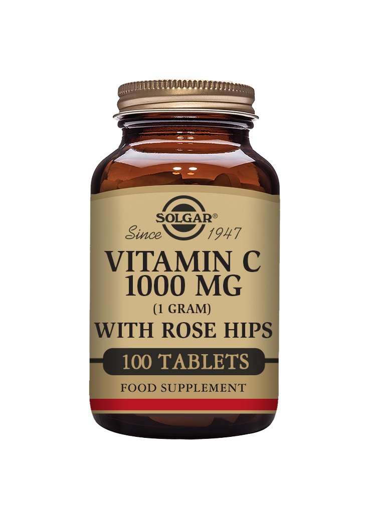 Solgar Vitamin C 1000 mg with Rose Hips Tablets
