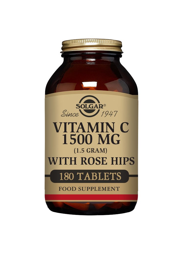 Solgar Vitamin C 1500 mg with Rose Hips Tablets