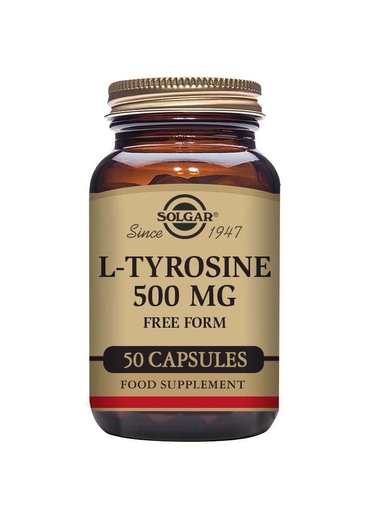 Solgar L-Tyrosine 500 mg Vegetable Capsules
