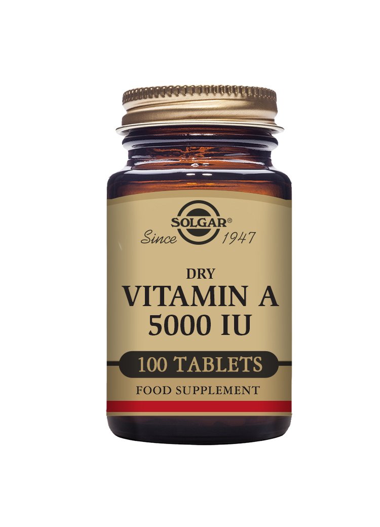 Solgar Dry Vitamin A 5000 IU Tablets