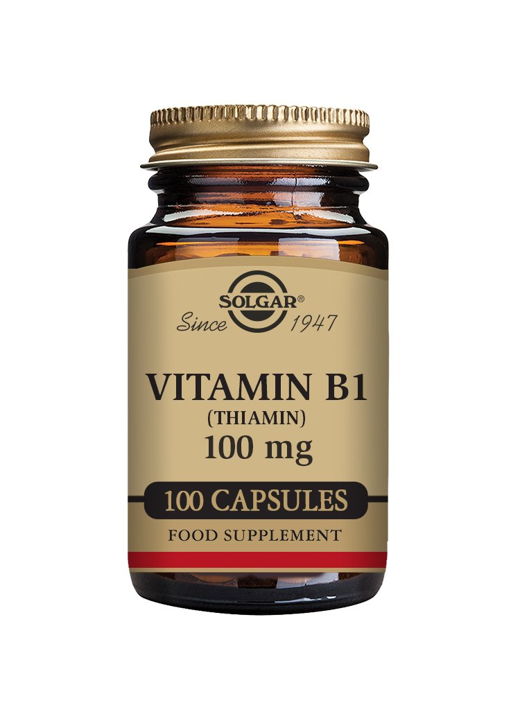 Solgar Vitamin B1 100 mg (Thiamin) Vegetable Capsules