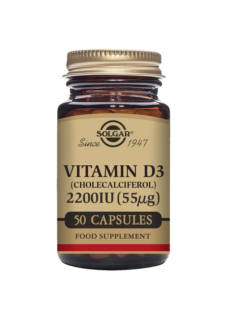 Solgar Vitamin D3 2200 IU (55 «µg) Vegetable Capsules