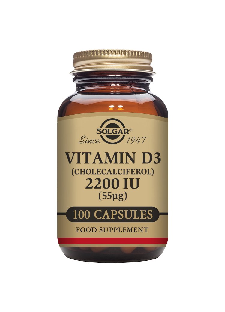 Solgar Vitamin D3 2200 IU (55 «µg) Vegetable Capsules
