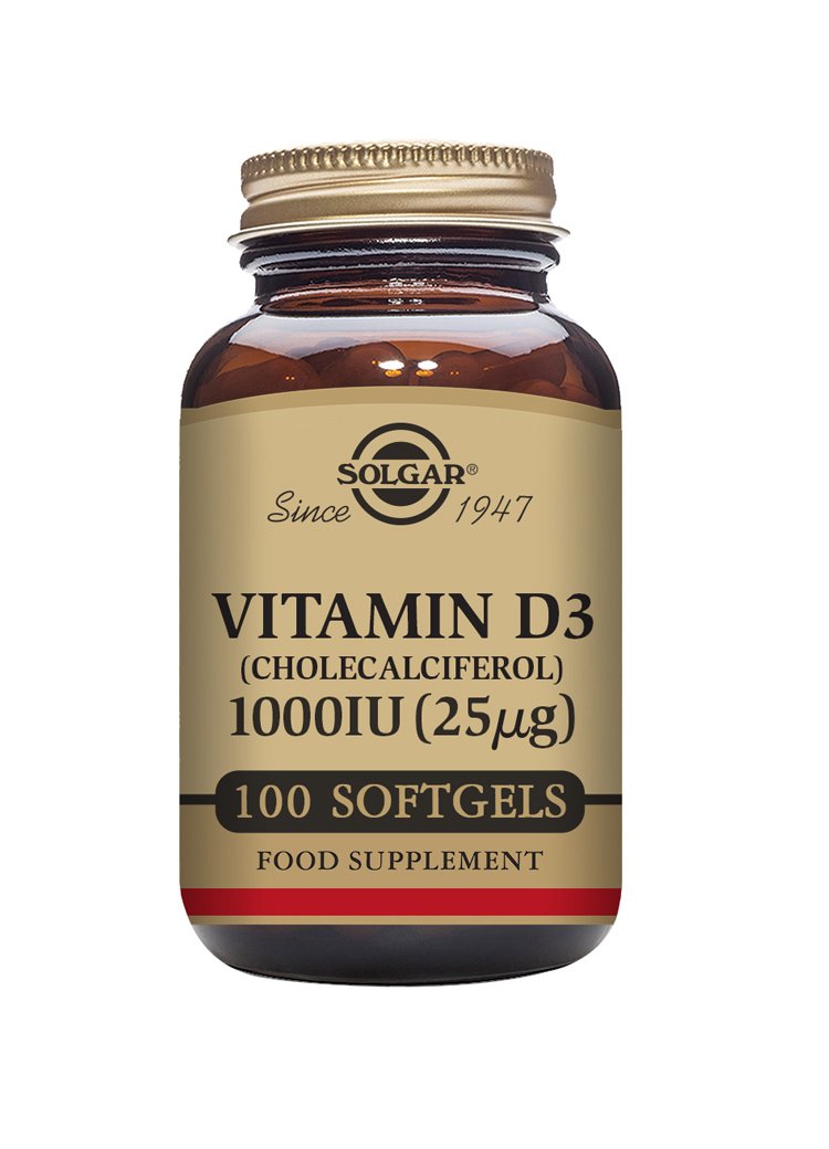 Solgar Vitamin D3 1000 IU (25 «µg) Softgels