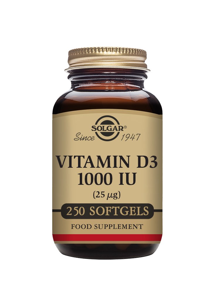 Solgar Vitamin D3 1000 IU (25 «µg) Softgels