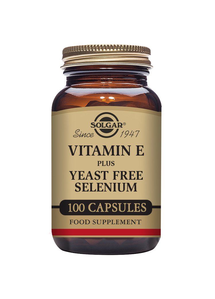 Solgar Vitamin E with Yeast Free Selenium Vegetable Capsules
