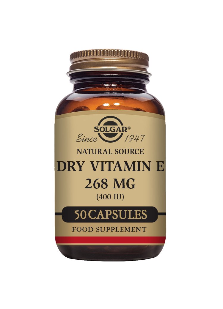 Solgar Dry Vitamin E 268 mg (400 IU) Vegetable Capsules