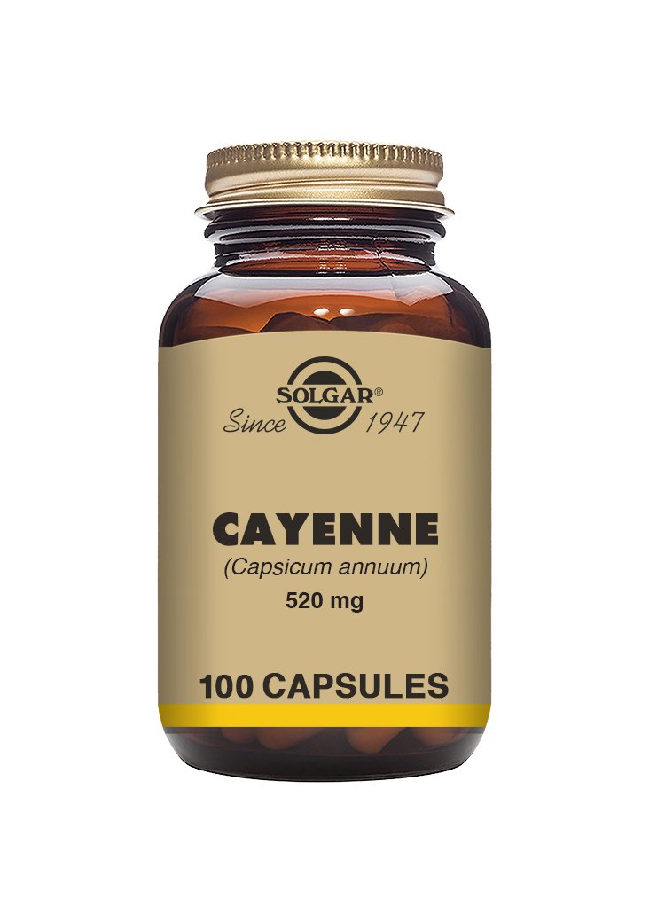 Solgar Cayenne 520 mg Vegetable Capsules