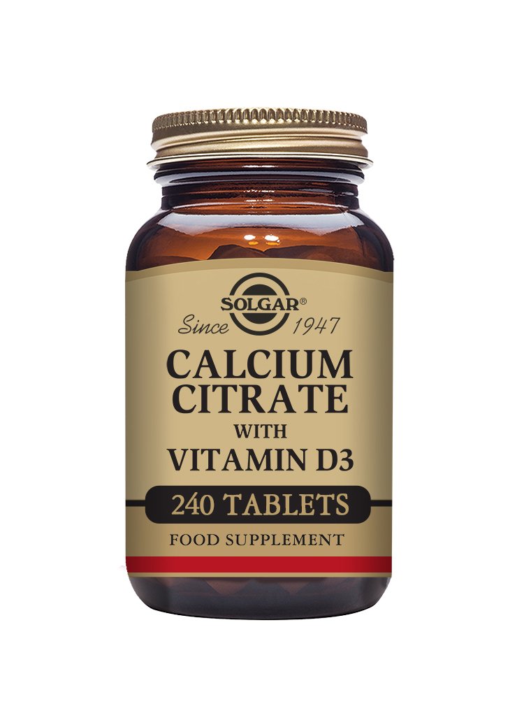 Solgar Calcium Citrate with Vitamin D3 Tablets