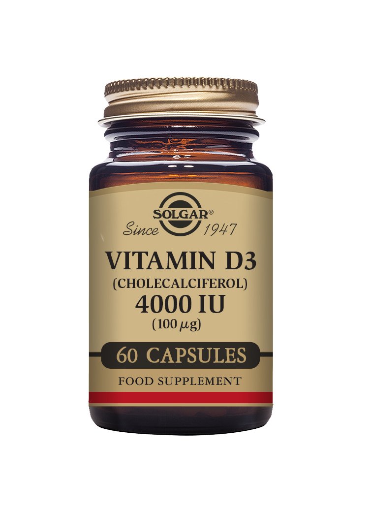 Solgar Vitamin D3 4000 IU (100 «µg) Vegetable Capsules