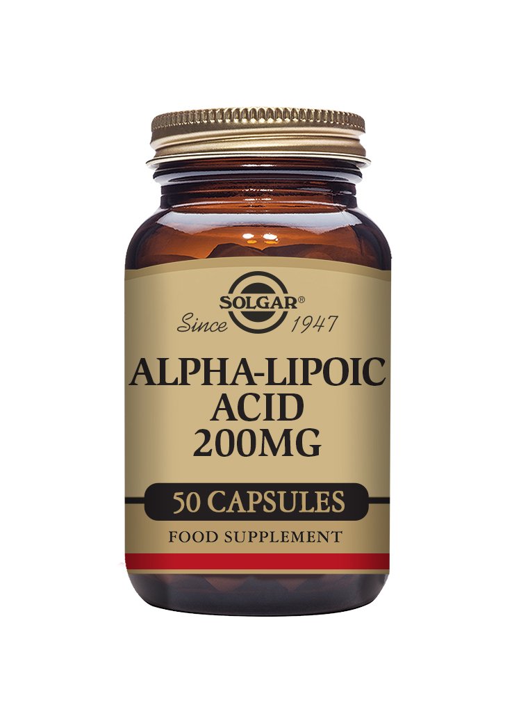 Solgar Alpha Lipoic Acid 200 mg Vegetable Capsules