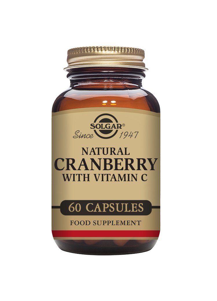 Solgar Natural Cranberry with Vitamin C Vegetable Capsules