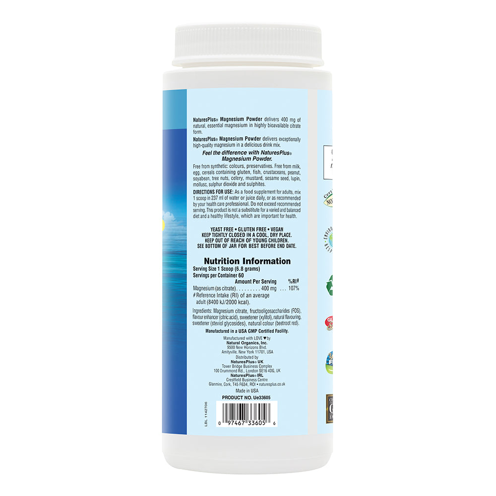 Nature's Plus Pink Lemonade Magnesium Powder 408g