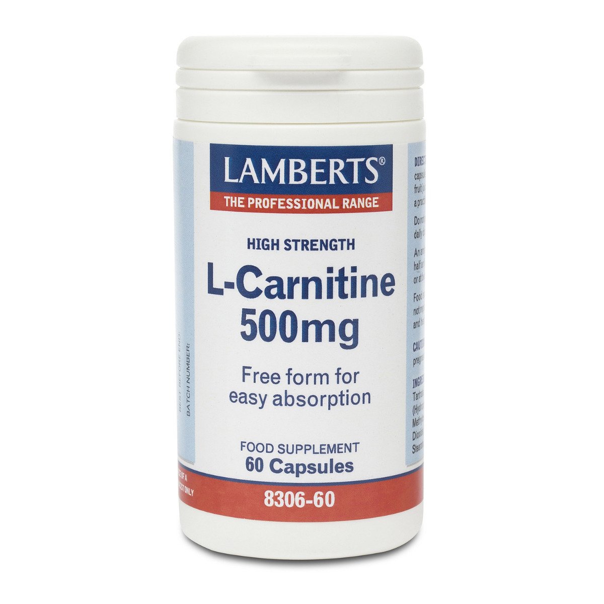 Lamberts Health Care L-Carnitine 500mg