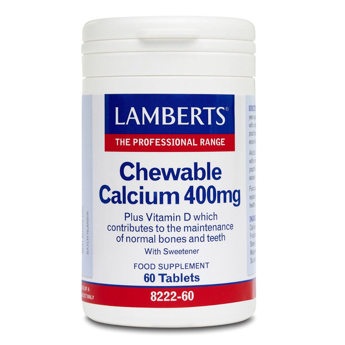 Lamberts Health Care Chewable Calcium 400mg