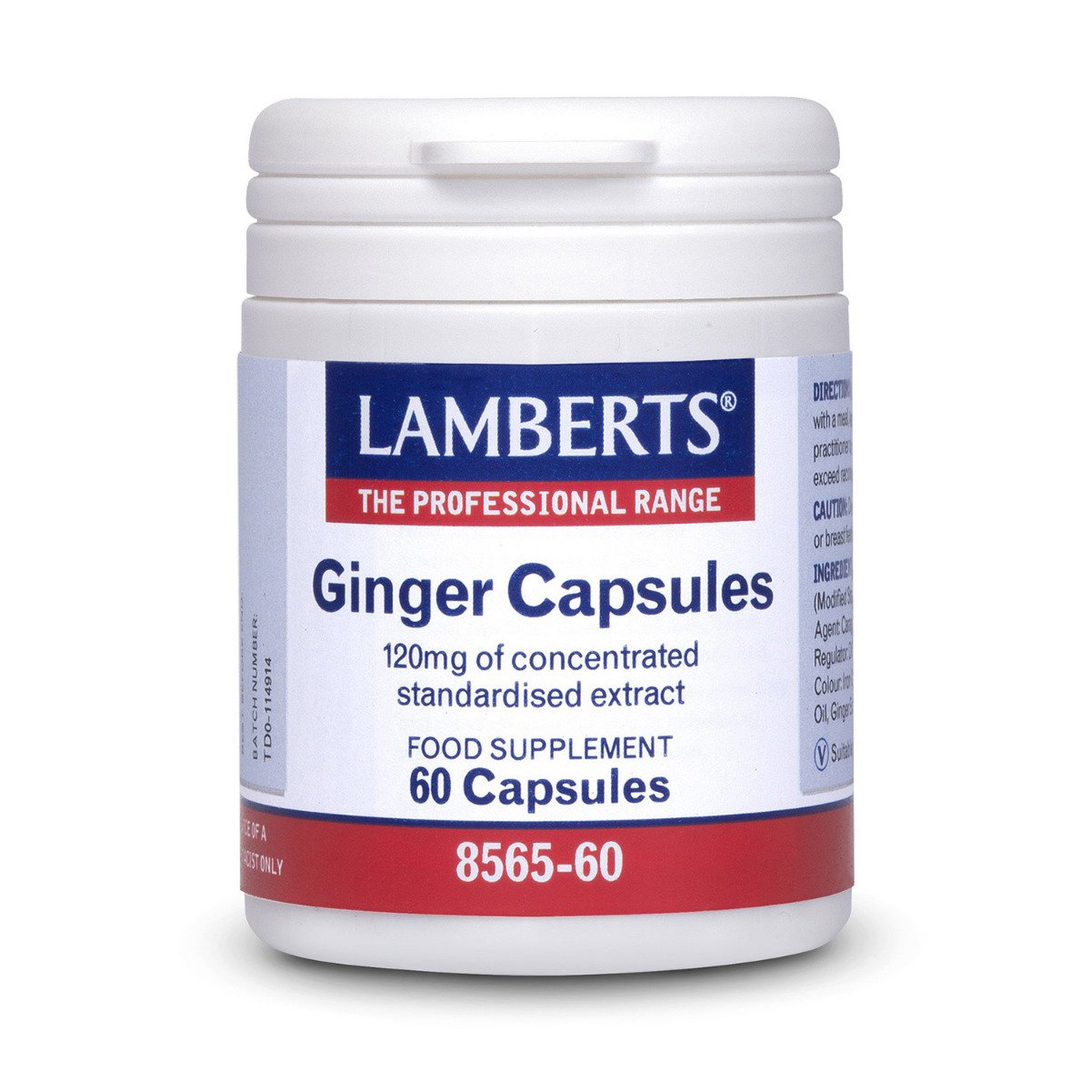 Lamberts Health Care Ginger Capsules